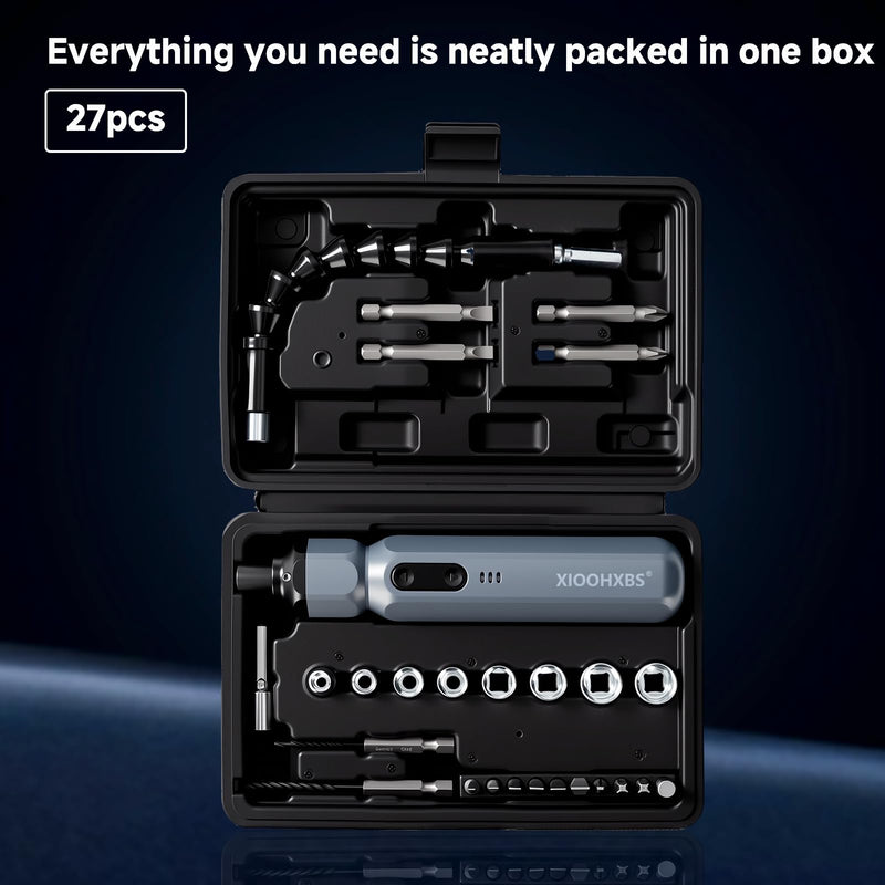 Electric Screwdriver 3.6V，Mini Cordless Power Screwdriver Set, Precision Bits with 250 RPM Powerful Motor,LED Lights,Portable Toolbox for Electronics Appliances Repairs