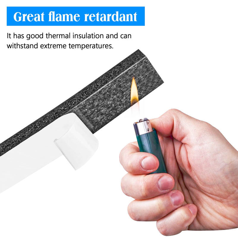 Foam Strips with Adhesive, 1 Inch Wide X 1 Inch Thick, Neoprene Weather Stripping High Density Closed Cell Foam Tape Seal for Doors and Windows Insulation, Total 13 Feet Long(6.5ft x 2 Rolls) 13Ft x1 in x 1 in
