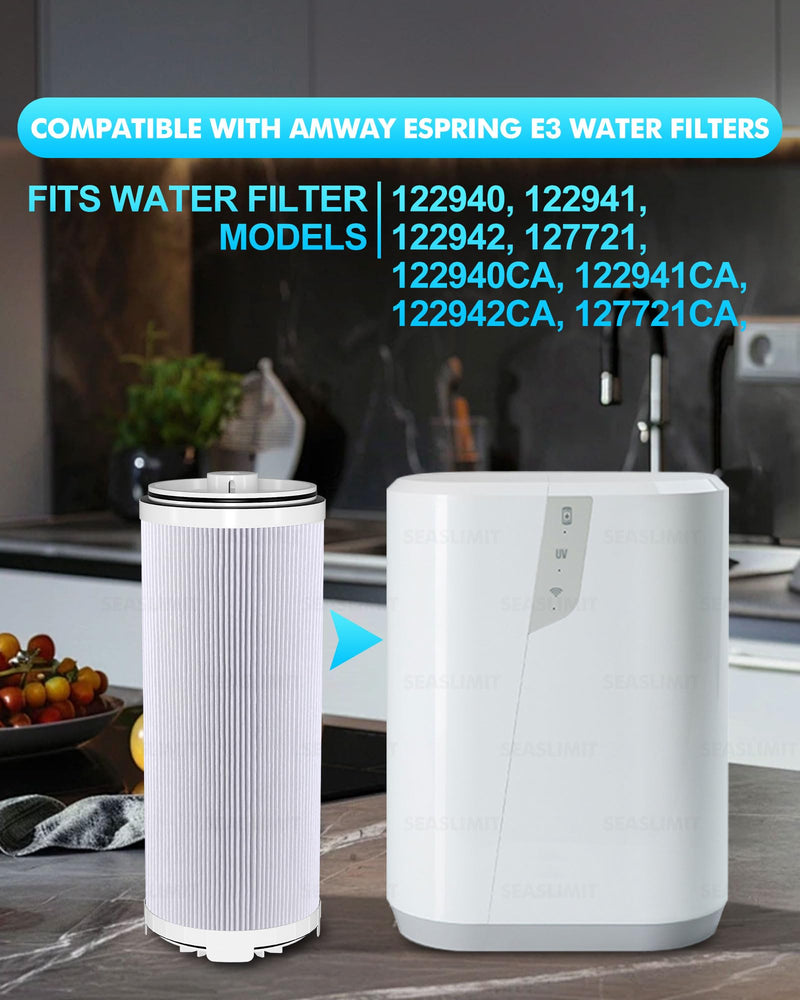 122943 E3 Water Filter Replacement Cartridge Compatible with Amway Espring,3-in-1 Filter, Improving Water Purity Water Filter-e3