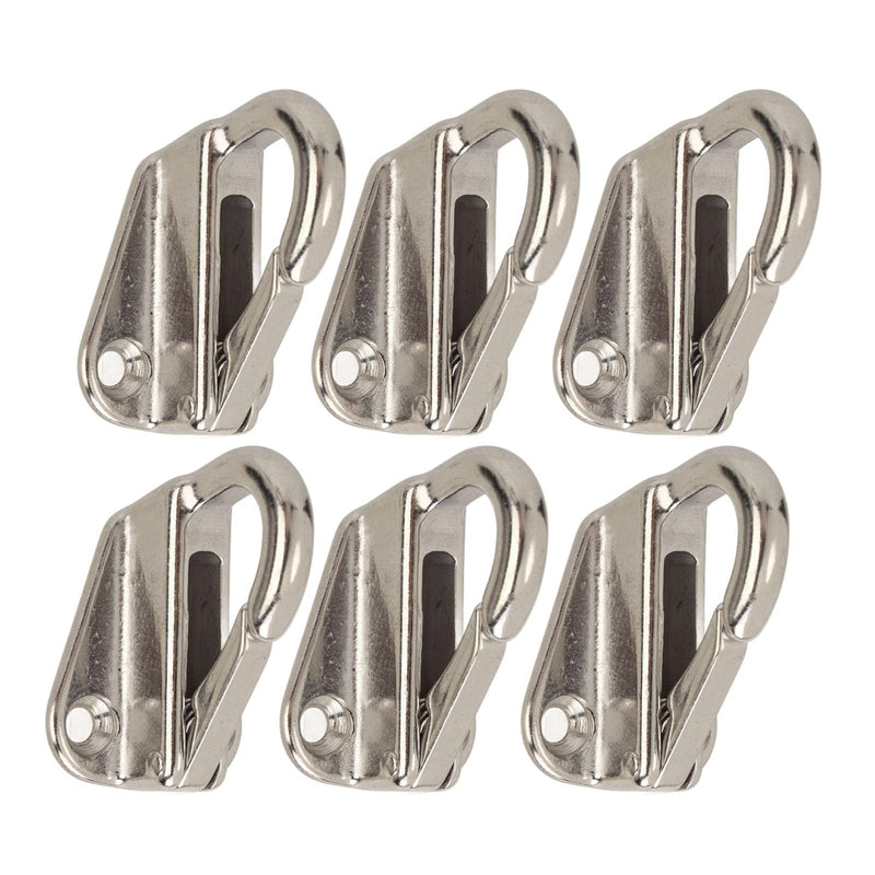 Marine Hardware Hook, Heavy Duty Boat Hook, 6Pcs Fender Hook Stainless Steel Heavy Duty Spring Buckle Type Fender Hanger for Home Marine Engineering