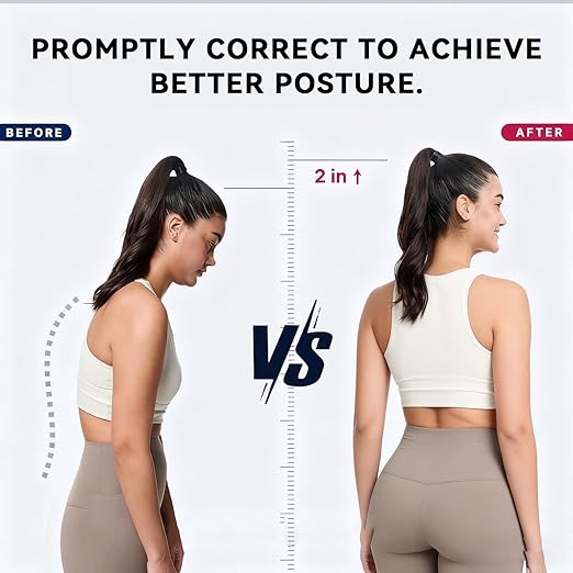 Pflypf Back Corrector With 1 Pair Shoulder Pads, Sitting Posture Corrected Shoulder Strap, Posture Orthosis, Adjustable Back Support Strap, Straight Back Posture Trainer, Unisex - NewNest Australia