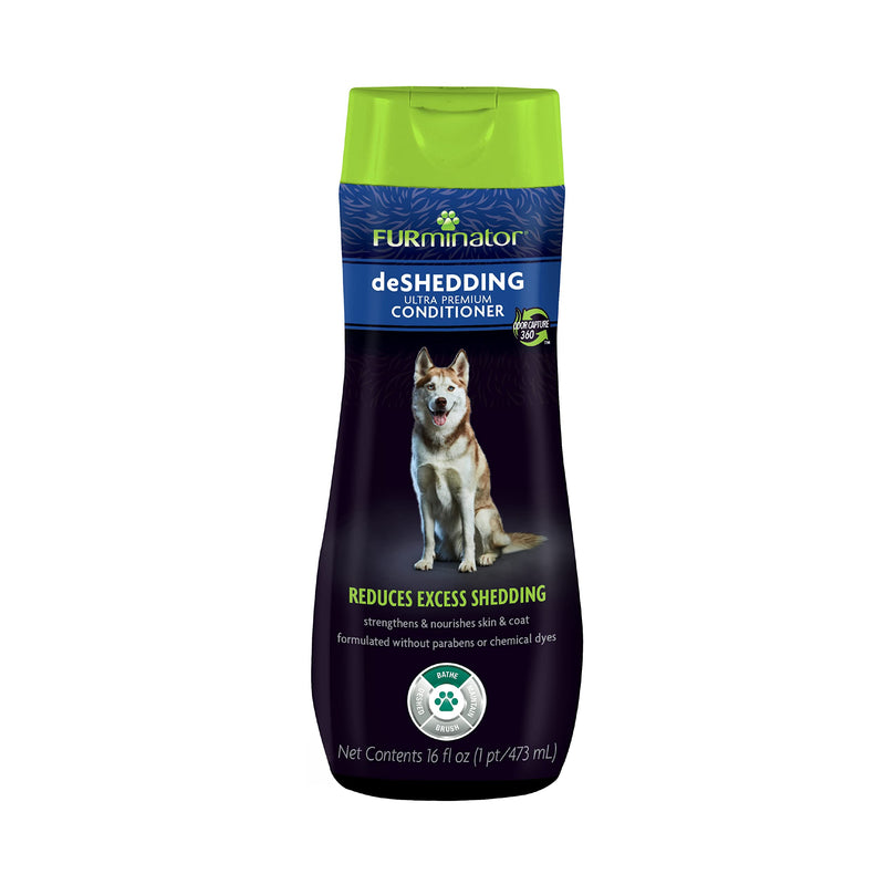 FURminator Ultra Premium deShedding Conditioner for Dogs (16 oz) and FURminator Rinse-Free deShedding Spray for Dogs (8.5 oz) Bundle - PawsPlanet Australia