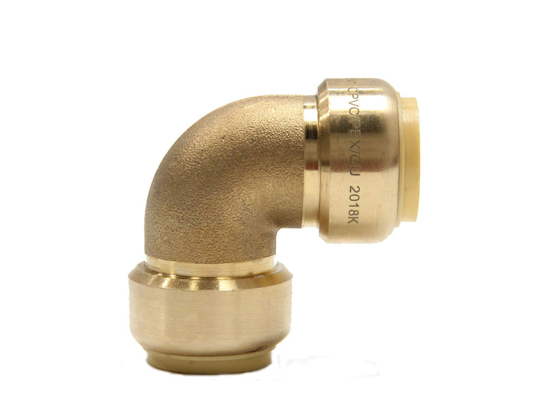 10piece EFIELD 1/2 Inch Elbow Push-Fit Fitting to Connect Pex, Copper, CPVC Pack of 10