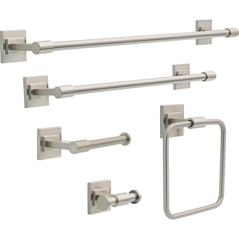 Delta Faucet McLaren (1-Pack) 24" Bathroom Towel Rack/Bar, SpotShield Brushed Nickel, Wall Mounted MCL24-BN