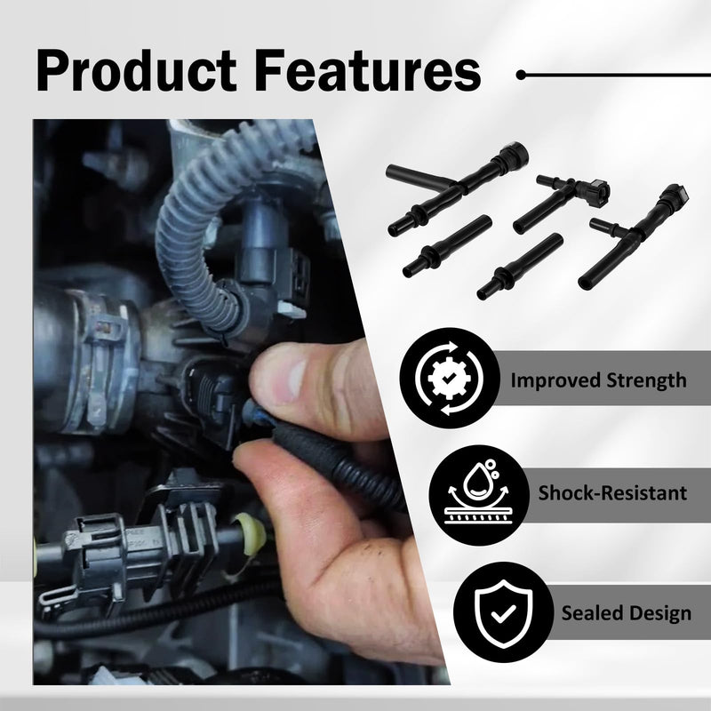 96-0190 EVAP System Leak Detection Kit Compatible with Low Pressure Automotive Smoke Machine Adapter Set, for Most Automobile and Light Truck Smoke Machine Detection