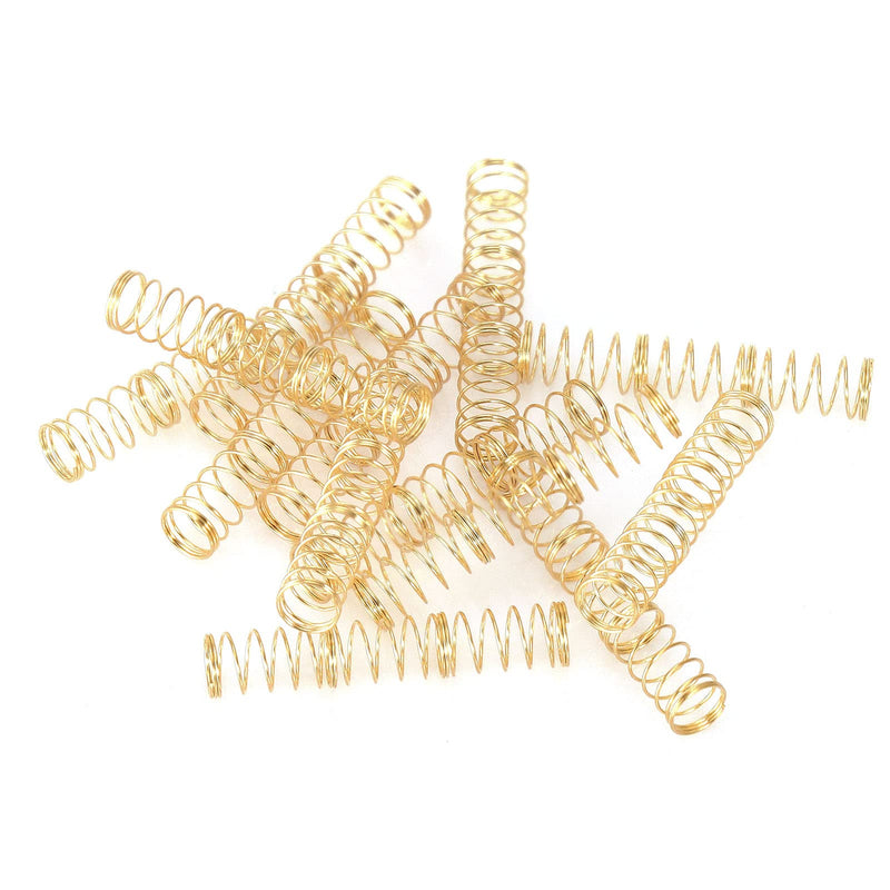 DUROCK Gold Plated 3-Stage Long Springs - 56g Custom Mechanical Keyboard Switch Springs - Compatible with Cherry MX and Variant Switches (110pcs/pack) 56g 3-Stage Long 110pcs