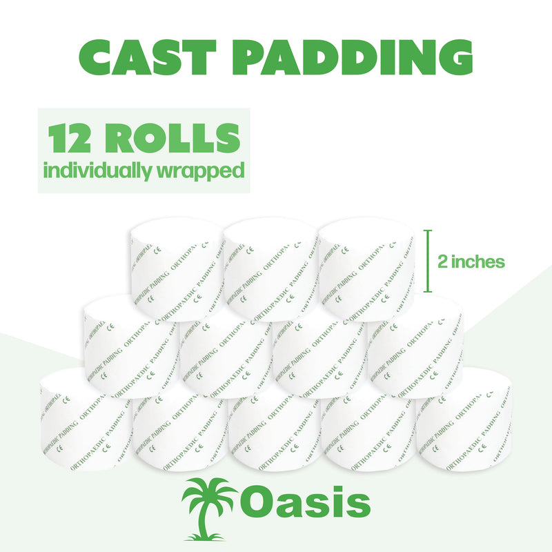 Under-Cast Cast Padding 12 Rolls/Bg 2" x4 yds
