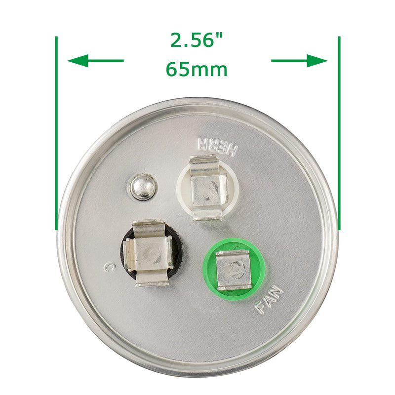 70+5 MFD 70/5 uF 370 or 440 Volt CBB65B Capacitor for AC Motor Run，Condenser Straight Cool，Heat Pump， Air Conditioner，HVAC Capacitor 70+5 MFD