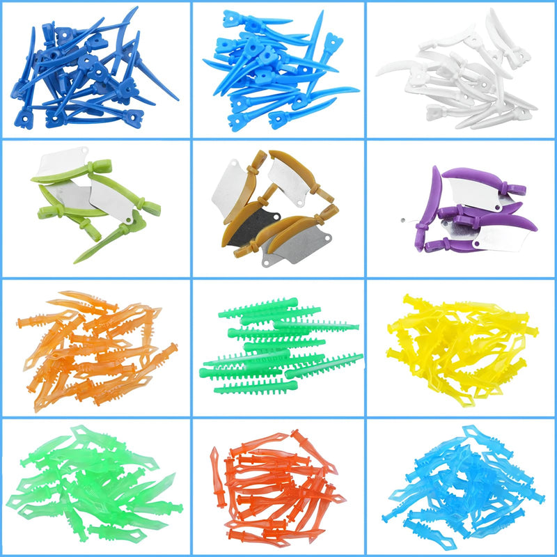 Dental Interdental Wedges Kit Adaptive Teeth Gap Wedge Tulwar/Diamond/Wedges Knife for Dental Tooth Restoration Material (Wedges MIix Kit) Wedges MIix Kit