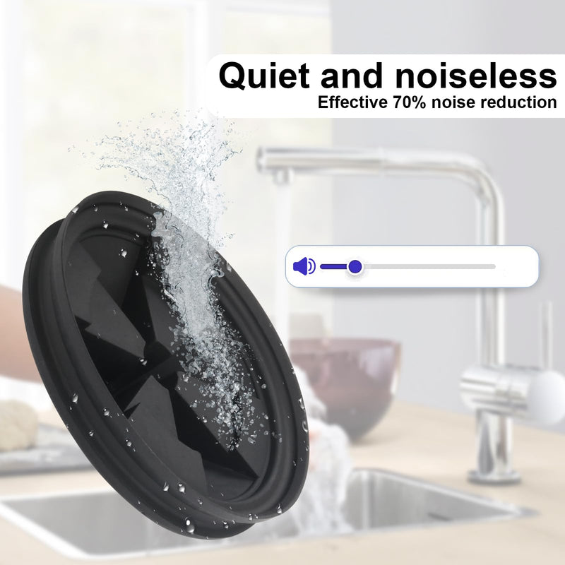 Garbage Disposal Aplash Guards Sink Baffle Drain Cover Garbage Disposal Cover 3 3/8" Inch in Diameter Garbage Disposer Accessories Compatible with InSinkErator Evolution Series, 2 Pack