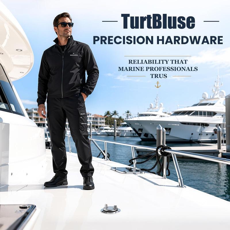 316 Stainless Steel Marine Deck Fill Cap with O-Ring,Replaces Compatible with Perko 1313/1314 & for Seachoice 32011,Boat Gas Cap Replacement,1-1/2" Thread for Bass Boats 2PC