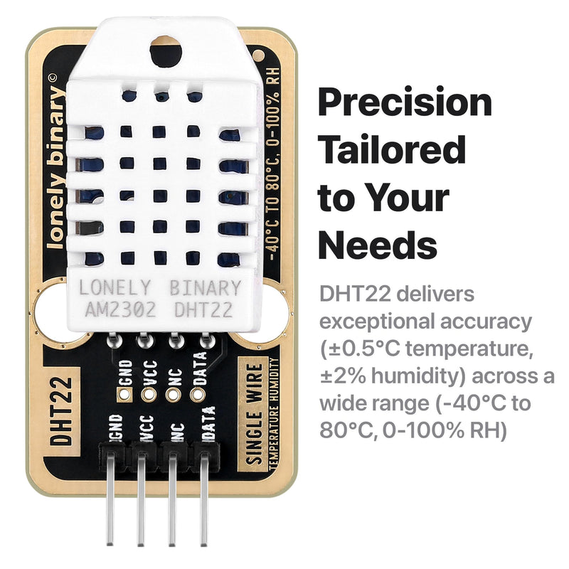 6pcs DHT22 DHT11 Gold Edition Digital Temperature Humidity Sensor Set AM2302 Weather Station Monitor for Arduino ESP32 S3 Raspberry Pi Project