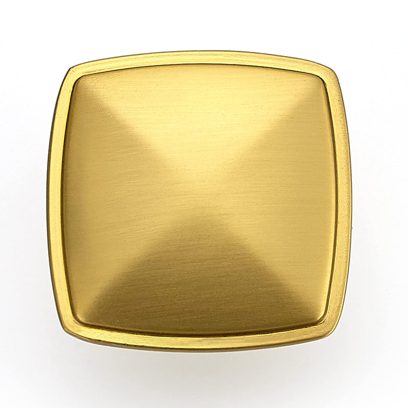 Ravinte 10 Pack Gold Kitchen Cabinet Square Knob Single Hole Cabinet Hardware for Dresser Drawer Cabinet Pulls Drawer Knobs Cabinet Knobs Contemporary Antique Rustic