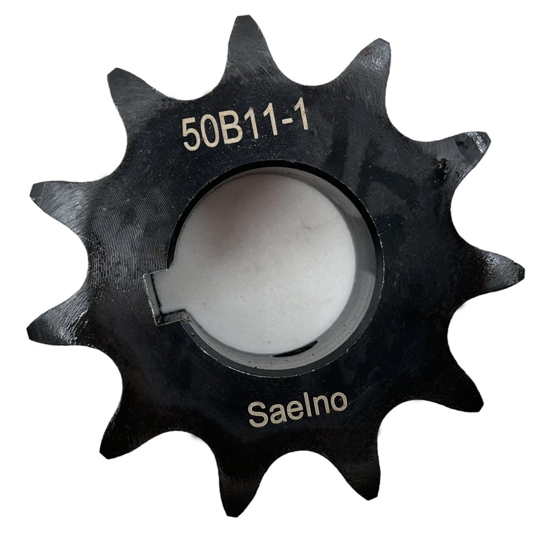 #50 Roller Chain Sprocket Type B 1 inch Bore 11 Tooth, Hardened Antirust 1045 Steel Drive Sprockets 50B11-1