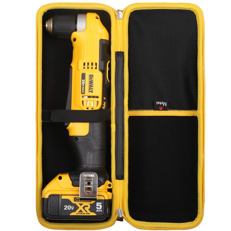 Mchoi Hard Storage Case Fits for DEWALT 20V MAX Right Angle Cordless Drill/Driver DCD740C1 / DCD740B, Case Only