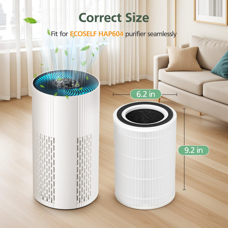HAP604 Replacement Filter for ECOSELF HAP604 Air Purifier