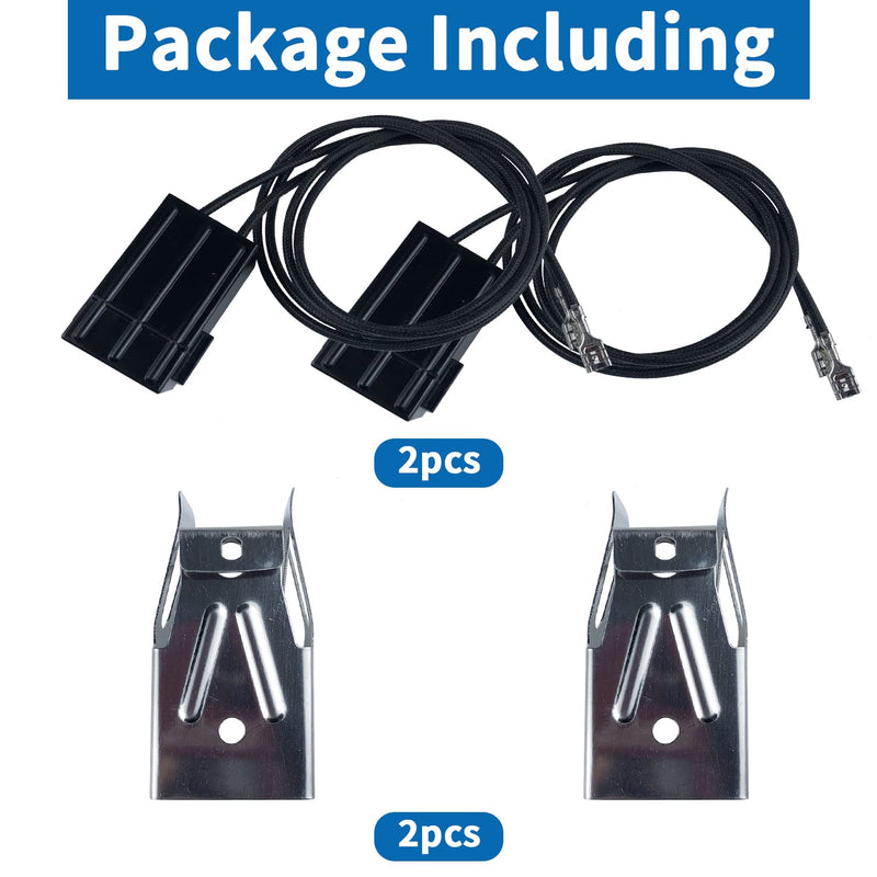 WB2X8228 Element Receptacle and Wire Kit - Compatible with GE Hotpoint Electric Ranges Replacement Stove Cooktops Surface Burner Terminal Block Replaces AP2013499, PS242972 250535-2 Pack
