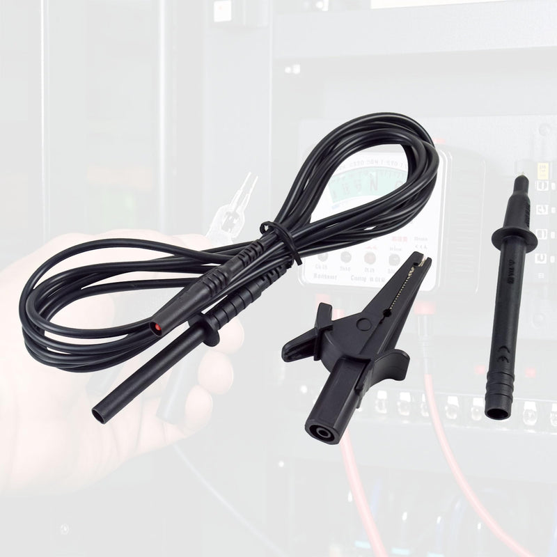 ZIBOO FTL1550B Test Leads with Alligator Clips for Fluke 1550C FC /1555 FC Insulation Tester Compatible with Fluke TL1550B