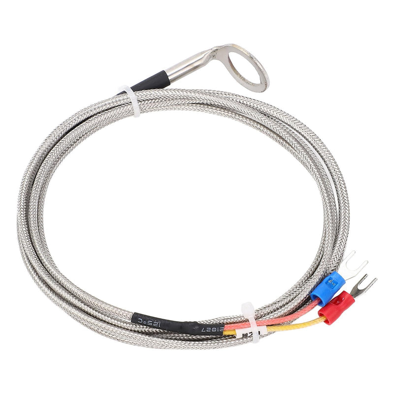 K Type Thermocouple Probe with 14mm Washer Stainless Steel Temperature Sensor for Automotive CHT Measurement -40~1000°C Cable Compatible with Engine Cylinder Head 3 meters