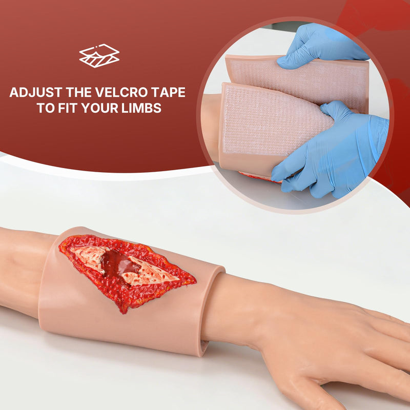 Wound Packing Trainer, Wearable Fracture Bleed Control Model | Wearable Design for Repeated Stabilizing, Covering, and Bandaging Practice