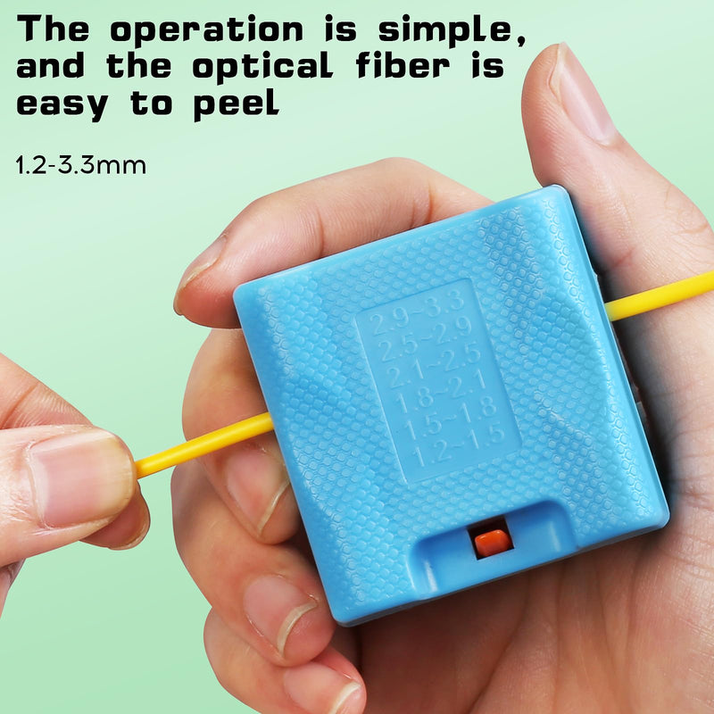 Loose tube buffer tube stripper A-1233 fiber optic mid span cable cutting tool longitudinal bundle stripping range 1.2-3.3mm Longitudinal bundle stripper Equipped with 12 spare blades