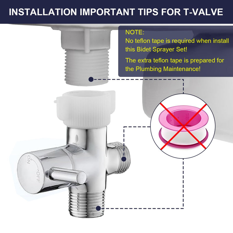 New Version Handheld Bidet Sprayer for Toilet, Premium Stainless Steel Bathroom Bidet Sprayer Set, Baby Cloth Diaper Sprayer with Superior Complete Spray Hoses Kit, Support Wall or Toilet Mount ‎Round Head Stainless Steel