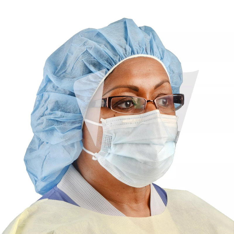 CARDINAL HEALTH™ AT7511-WE Level 1 Procedure Mask with Eyeshield, Ear Loops, Blue, Box of 25 100