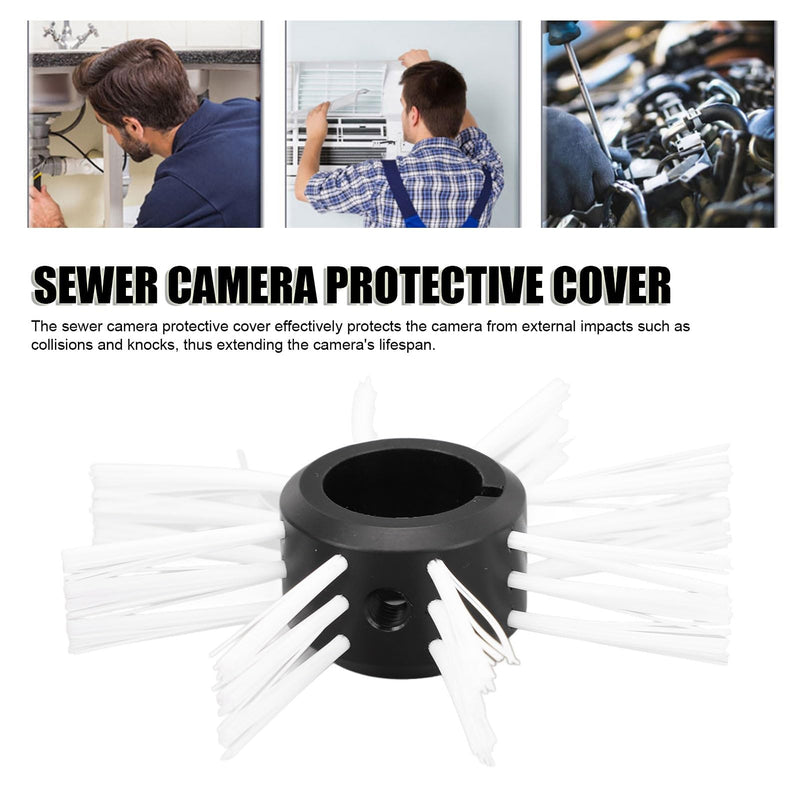 Camera Sewer Protective Cover, Plastic Sewer Camera Guide Wheel for 17 to 18mm Endoscope Pipeline Inspection and Monitoring