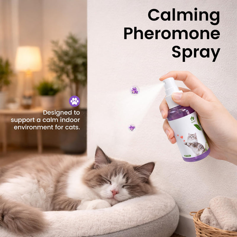 Cat Calming Pheromone Solutions – Diffuser Kit & Spray Options (Calming Spray – 2 Bottles)
