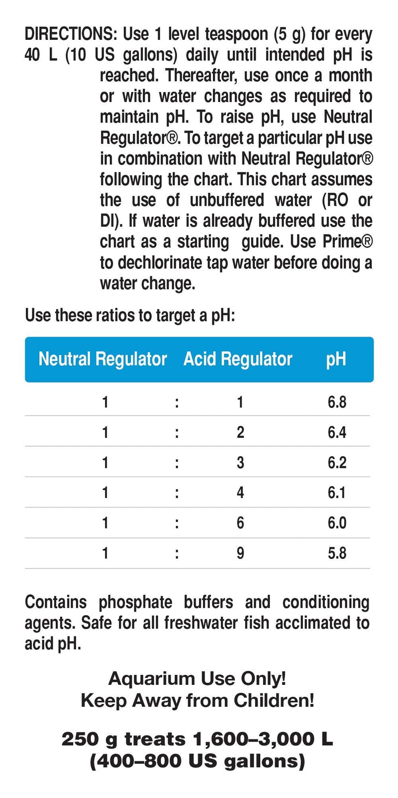 Seachem Acid Regulator 250gram