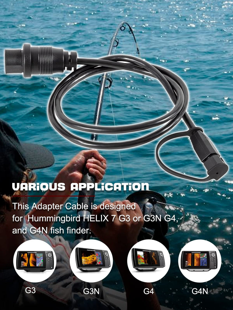 1852086 MKR-MDI-2 Sonar Adapter Cable for Hummingbird Helix-7 G3 G3N G4 G4N Fish Finder