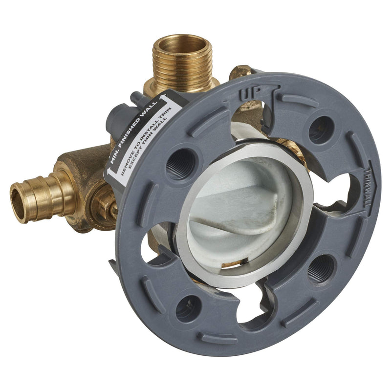 American Standard RU108SS Flash Shower Rough-In Valve with PEX Inlets and Universal Outlets with Screwdriver Stops for Cold Expansion System, Unfinished