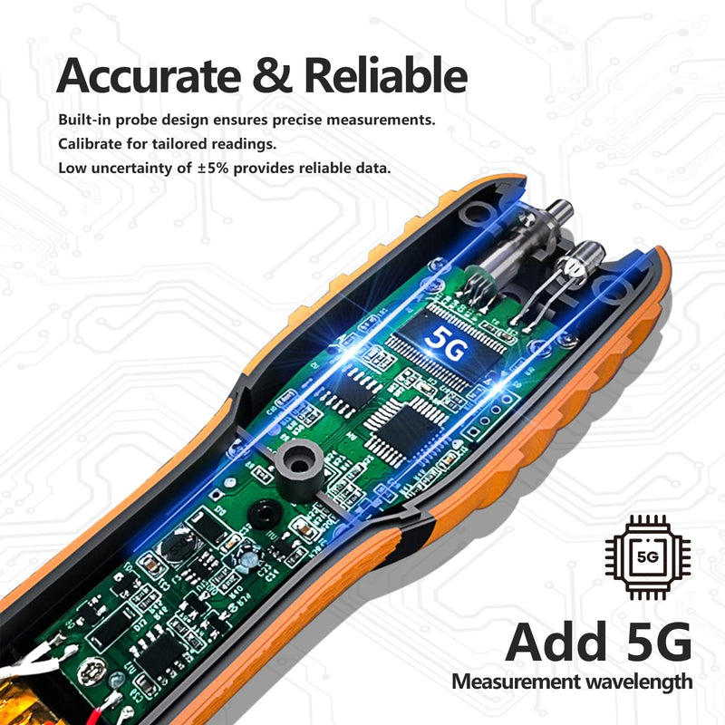 Mini Optic Fiber Cable Tester with 400mAh Lithium Battery, Optical Fiber Power Meter for FC/SC/ST Universal Connector Blue