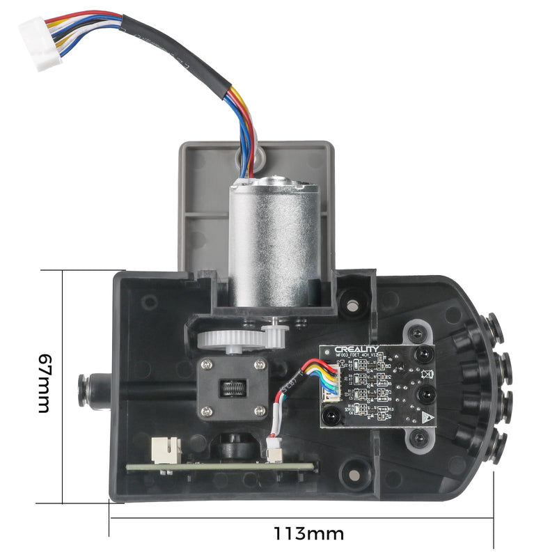 Creality Official CFS Bottom Bracket, Original CFS Replacement Accessoires, Five-Way Kit with Brushless Motor 0.35A 24V Bottom Bracket Kit for Creality Filament System