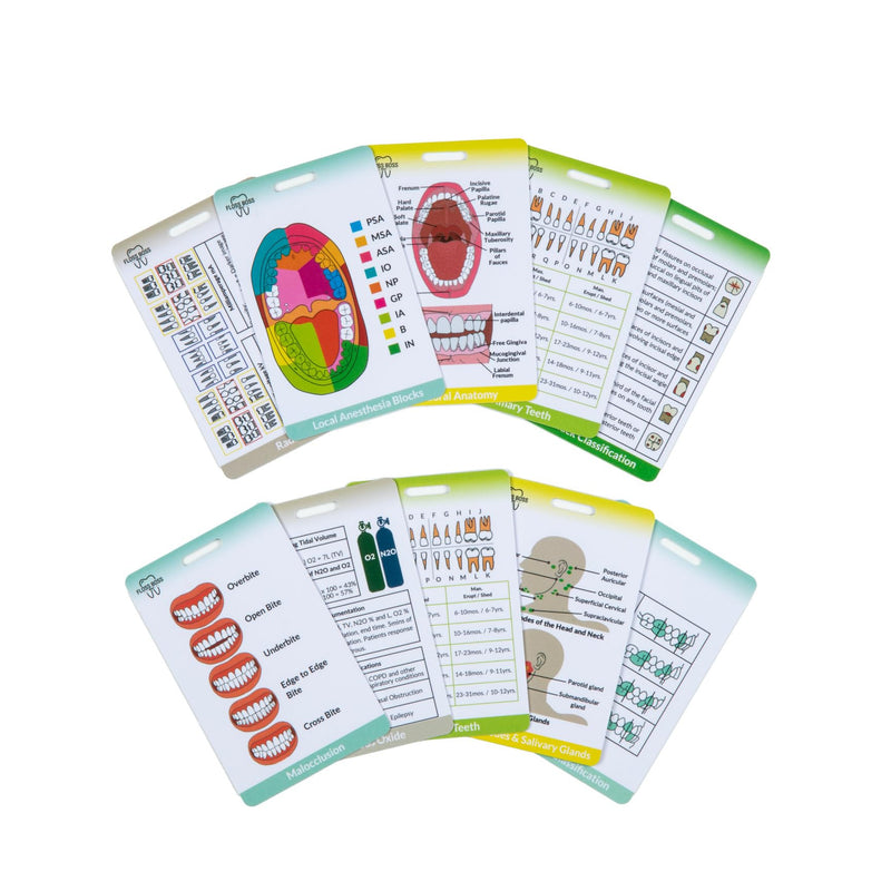 Dental Hygiene Reference & Study Cards - FLOSS BOSS RDH