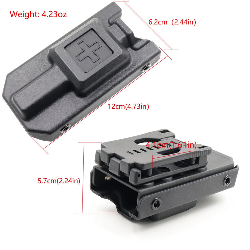 Tourniquet Holder, Tourniquet Case Compatibility with Tourniquet Gen 7, Adjustable Molle Tourniquet Pouch Mounting Adapter Fits up to a 2.3" Belt. (1 Pack) 1 Pack