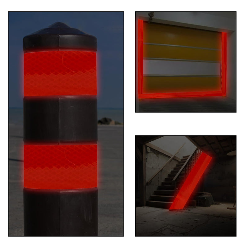 SWRT 2 Inch X 30 FT Reflective Tape Outdoor Waterproof DOT-C2 Fade Resistant Red Reflective Tape Strong Adhesive Safety Warning Tape Reflector Conspicuity Tape for Trailer Trucks Bikes 2IN x 30FT