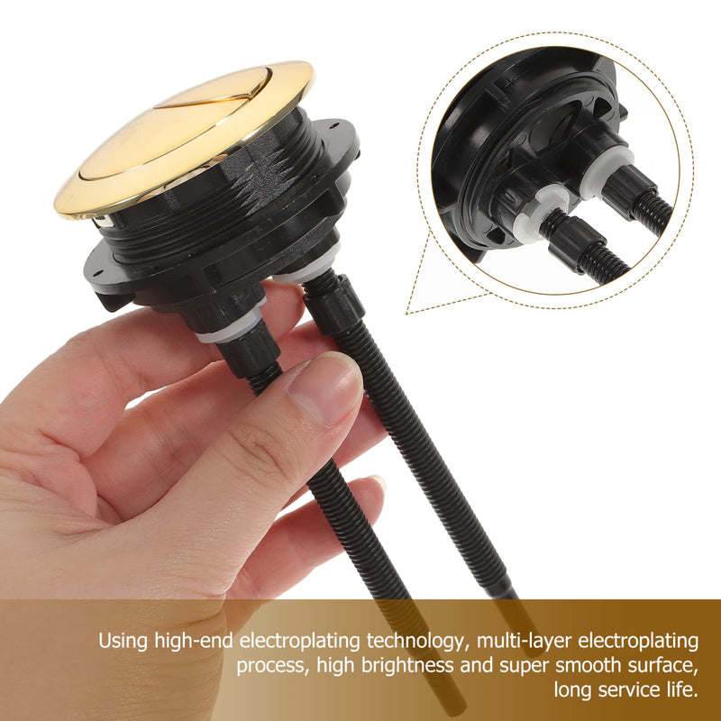 Angoily Dual Flush Valve Replacement Kit for 2-Piece Toilets, Universal Toilet Repair Kit with Push Button, Fill Valve, Gasket & Bolts,Compatible with Glacier Bay Household Accessory Replacemen
