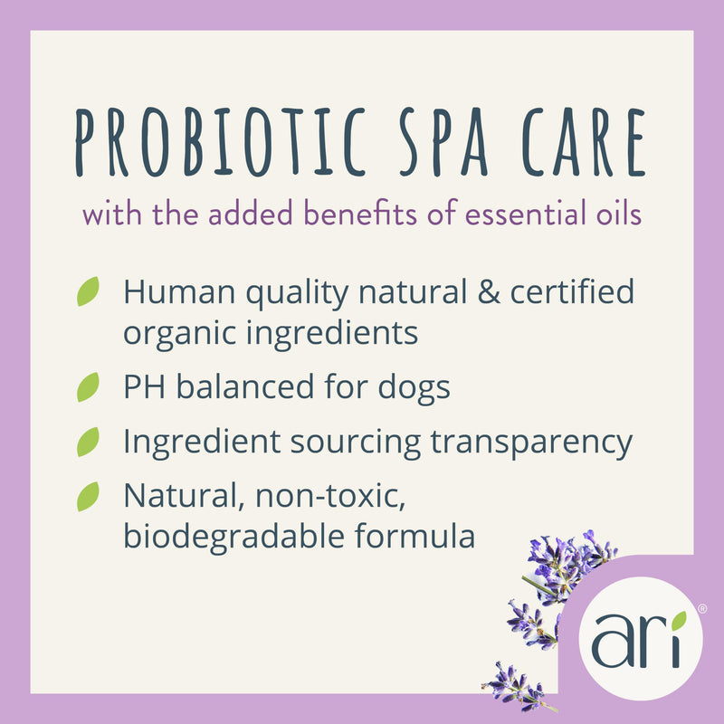 Ari Probiotic Deodorizer Spray for Dogs (8 oz) – Lavender & Eucalyptus Scent – pH-Balanced, Long-Lasting Freshness, Sulfate-Free, Gentle for All Breeds - PawsPlanet Australia