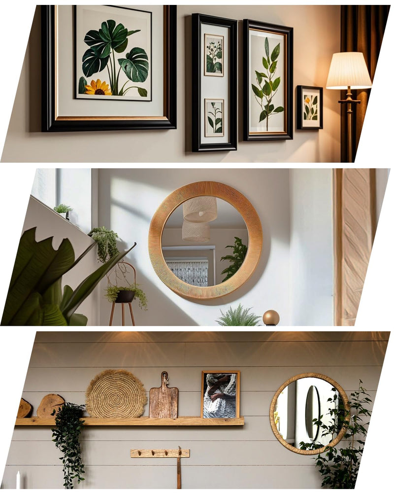 20Pcs Claw Drywall Picture Hanger: Wall Hooks for Hanging Picture Mirror Photo Poster Kit - No Damage Heavy Duty Wall Hanger for Room Office Decor Easy Tool-Free Nail-Free Holds Up to 40Lbs (20) 20