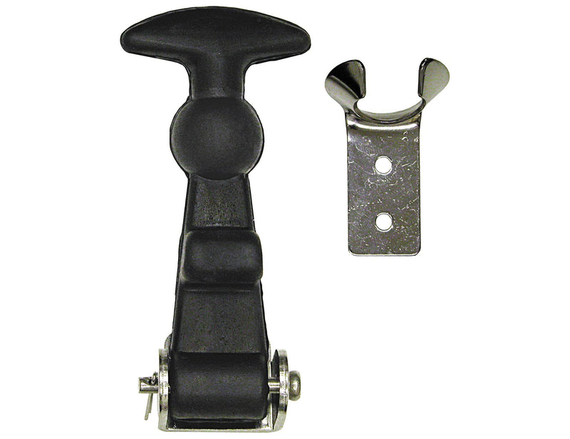 Buyers Products WJ201SS4 Rubber Hood Catch with Stainless Steel Hardware, 4 Pack 4 Count