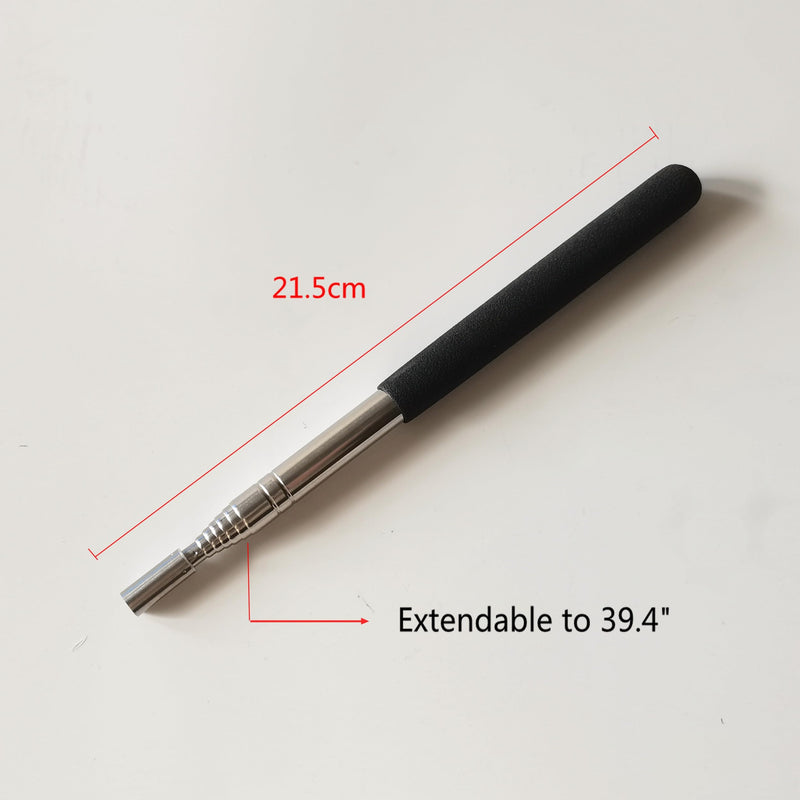 HONEYSEW Needle Stick and Pin Retriever Telescoping Magnetic Pickup Tool Extends to 39”, Picks Up Metal Sewing Notions Without Bending Over, Extendable Magnet Sweeper
