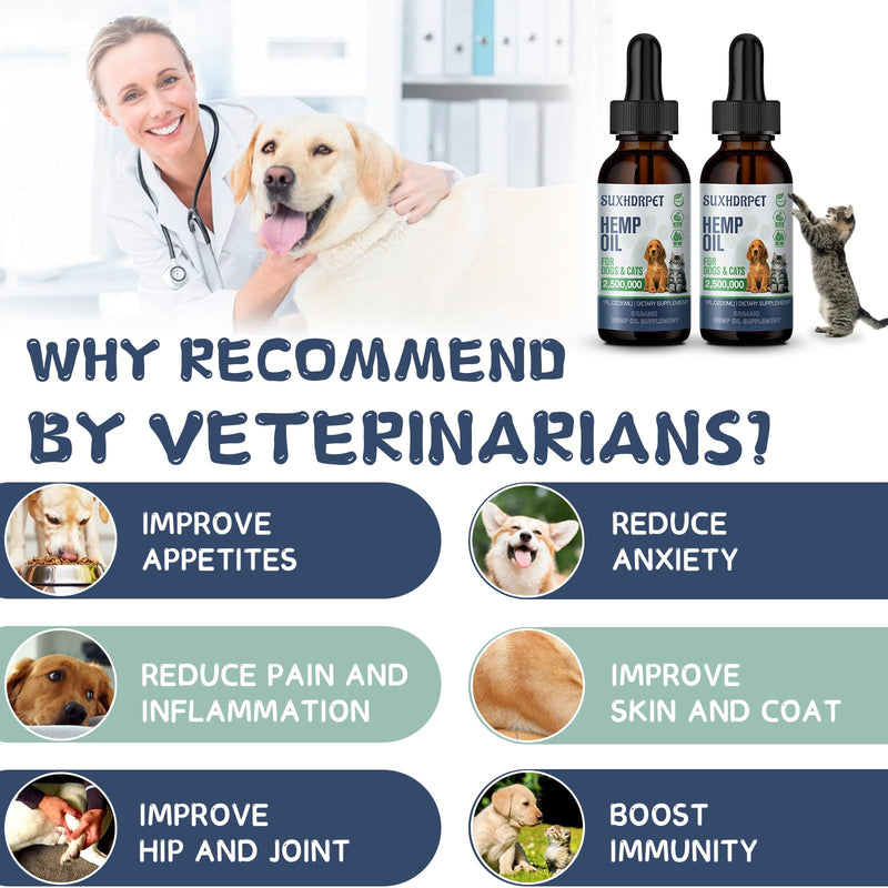 Natural Hemp Oil for Dogs and Cats