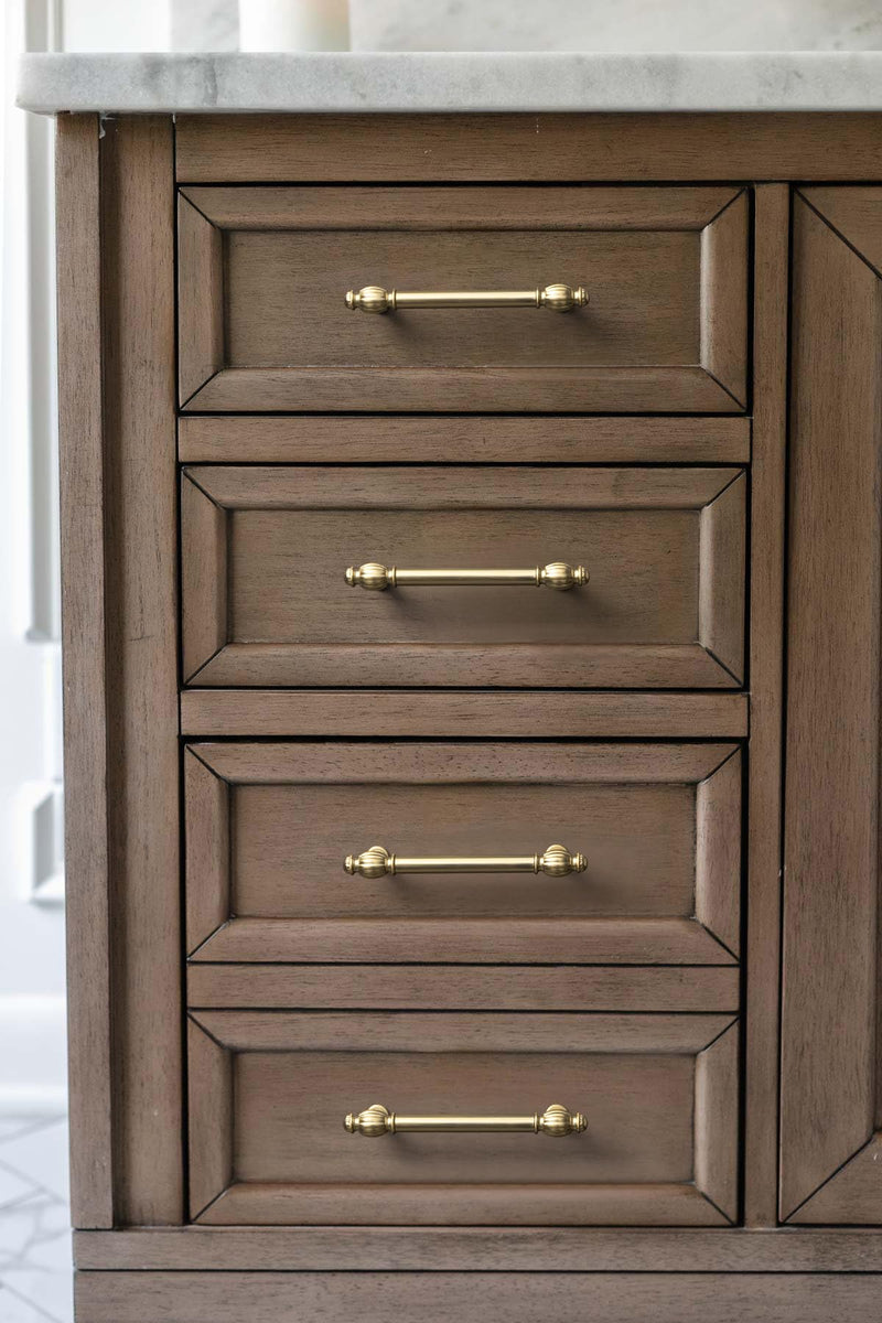 Goo-Ki 6 Pack Champagne Bronze Cabinet Drawer Pulls Kitchen Hardware - 3.78"(96mm) c-c Modern Bar Pull Dresser Handles for Cupboard Closet Wardrobe, 6803CB-96 3.78"(96mm) Center-Center
