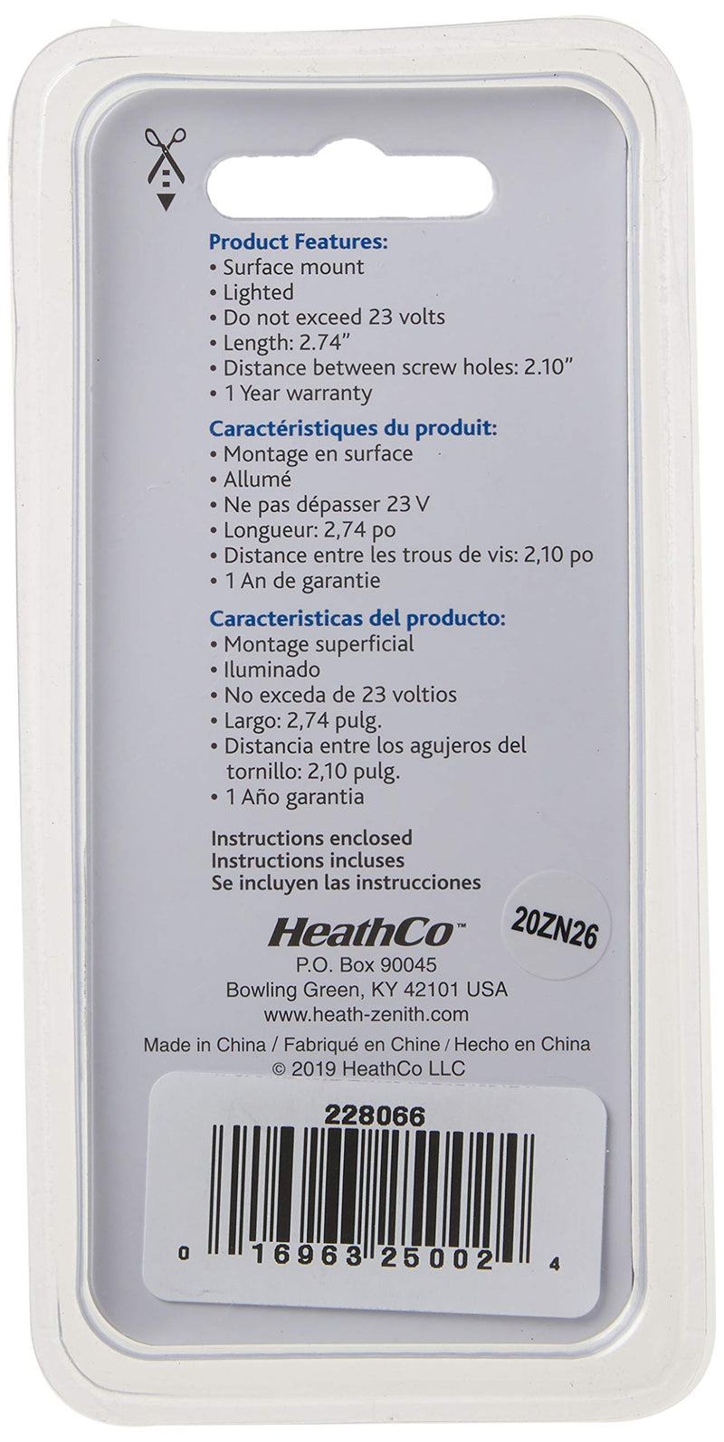Heath Zenith SL-257-02 Wired Push Button, Oiled-Rubbed Bronze 1 Pack