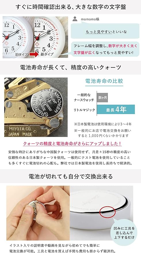 Nurse Watch [Cute and Professional Specification] [Official] [Paint Won't Fade] Pocket Watch Waterproof Watch Nurse Watch Unisex Little Magic - NewNest Australia