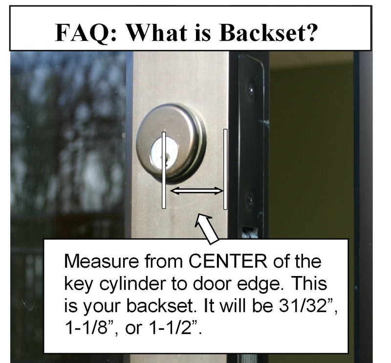 Pacific Doorware Keyed Hooklatch Dedbolt Set (Double Cylinder, Duronotic Bronze, 1-1/8" Backset) Double Cylinder