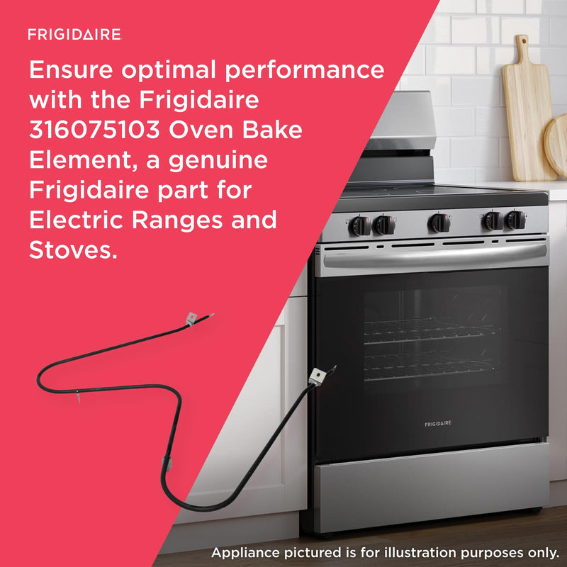 Frigidaire 316075103 Bake Element, Black