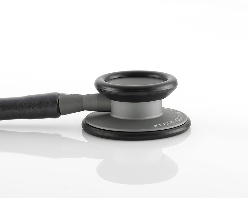 ADC - 619SM Adscope Lite 619 Ultra Lightweight Clinician Stethoscope with Tunable AFD Technology, Smoke Finish with Metallic Gray Tubing