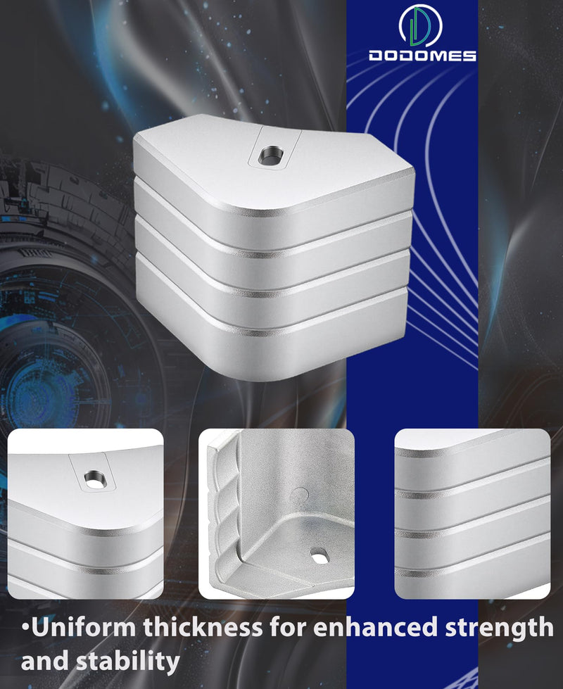 Aluminum Deck Corner Cap Casting for Pontoon Boats Heavy Duty Deck Corner Replacement Weather Resistant Suitable for 90 Rounded Corner Two Silver